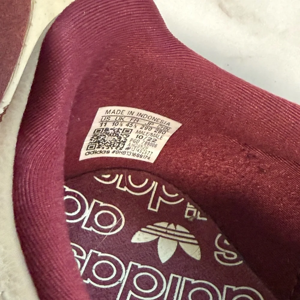 EUC Adidas Men's Burgundy and Red Sneakers - Picture 8 of 8